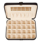 Maria Black Plush Fabric Jewelry Box