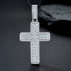 A Luxurious And Fashionable Minimalist Jewelry Pendant Necklace With Top-quality Moissanite, Made Of S925 Silver Electroplated With Platinum. - N&P Colletion