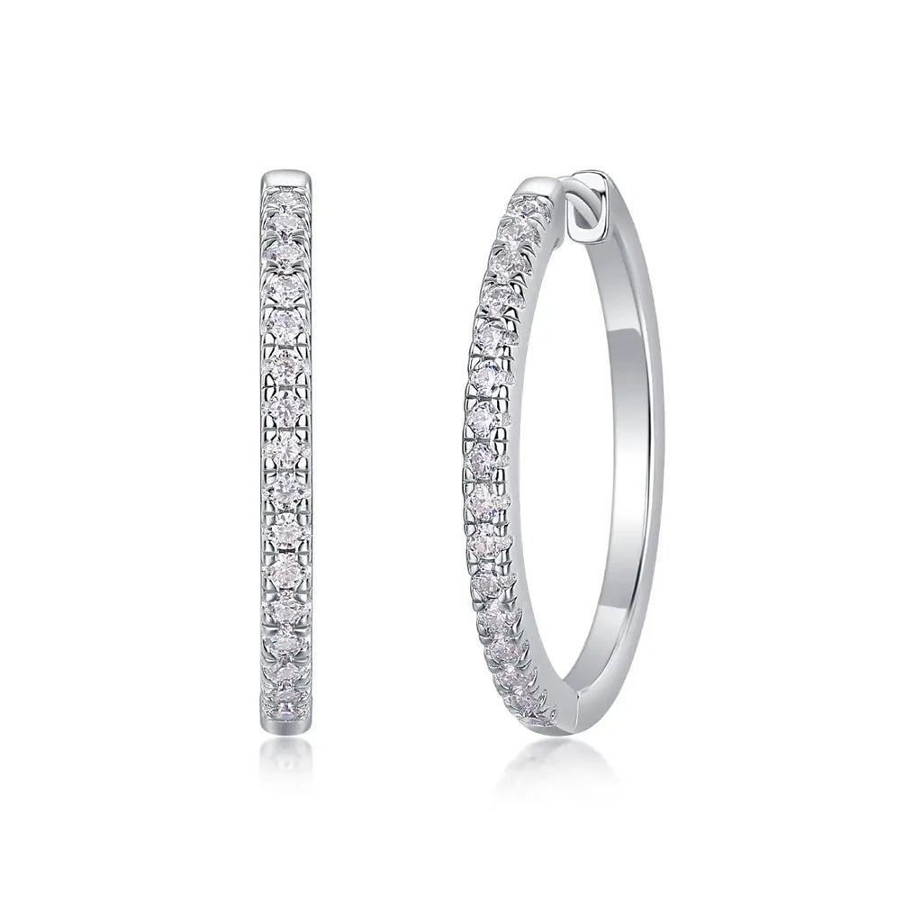 Yuedong Light – Premium Moissanite Luxury Fashion Silver Stud Earrings, S925 Platinum Plated - N&P Colletion