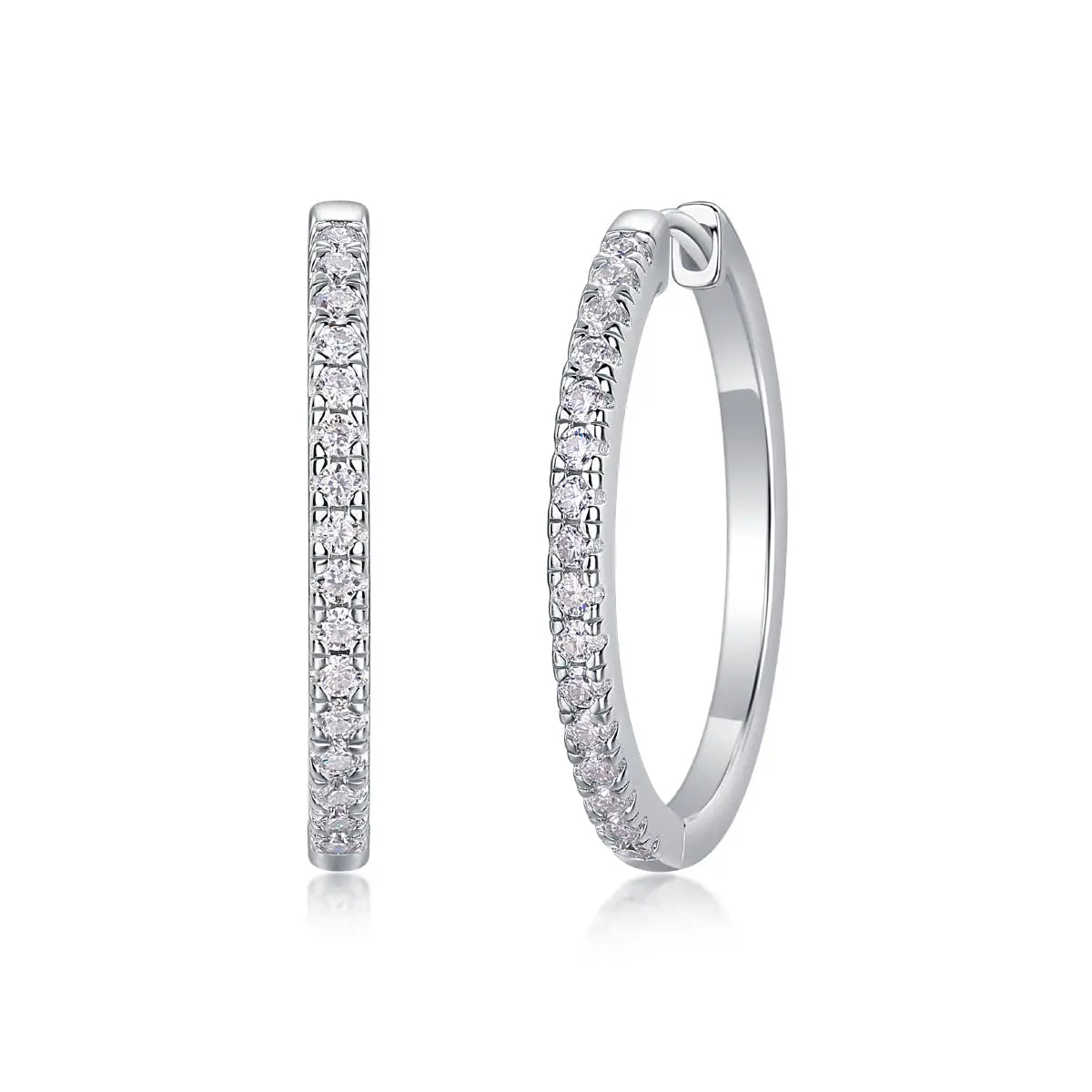 Yuedong Light – Premium Moissanite Luxury Fashion Silver Stud Earrings, S925 Platinum Plated - N&P Colletion