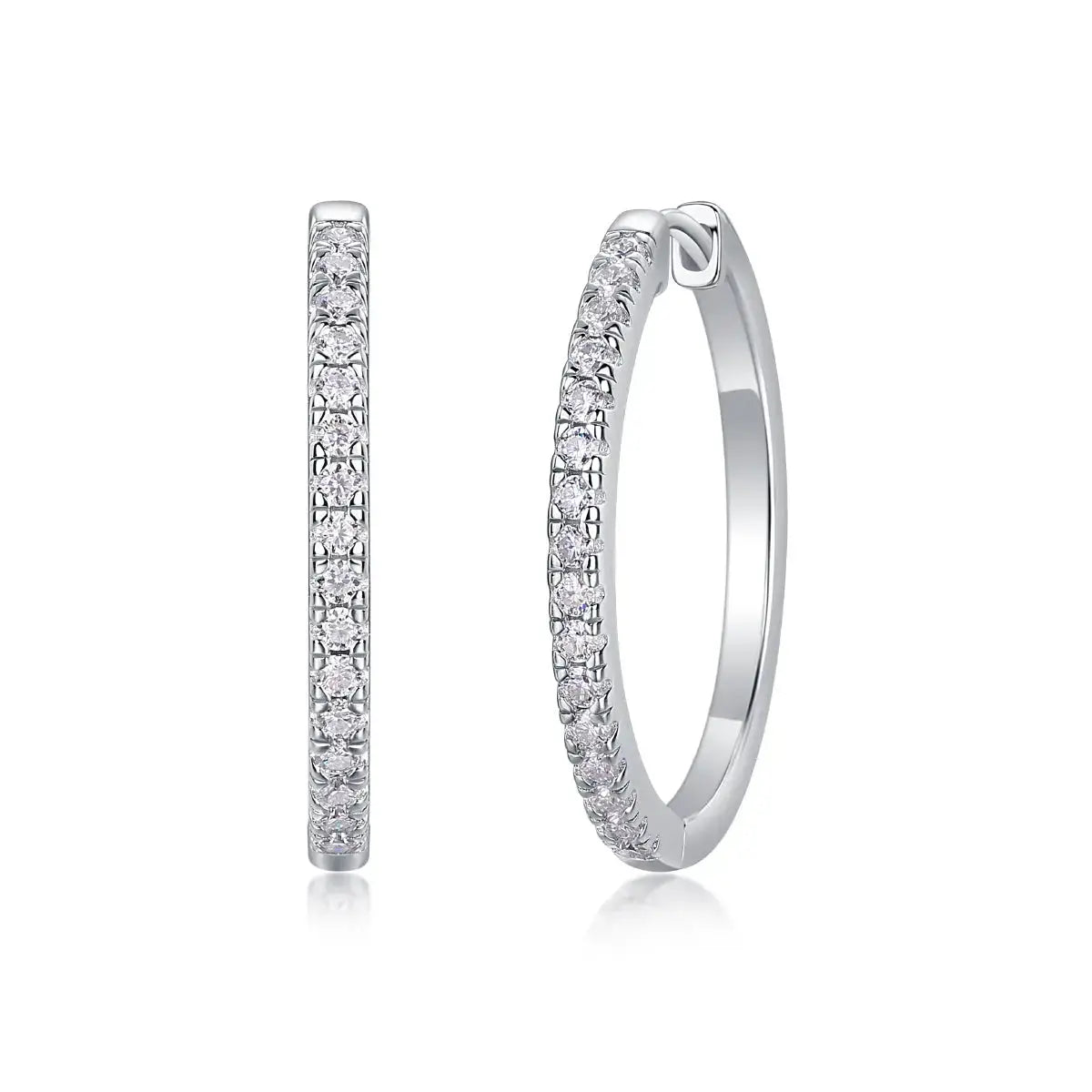 Yuedong Light - Premium Moissanite Luxury Fashion Light Luxury Jewelry Silver Stud Earrings S925 Silver Plated Platinum NP Collection