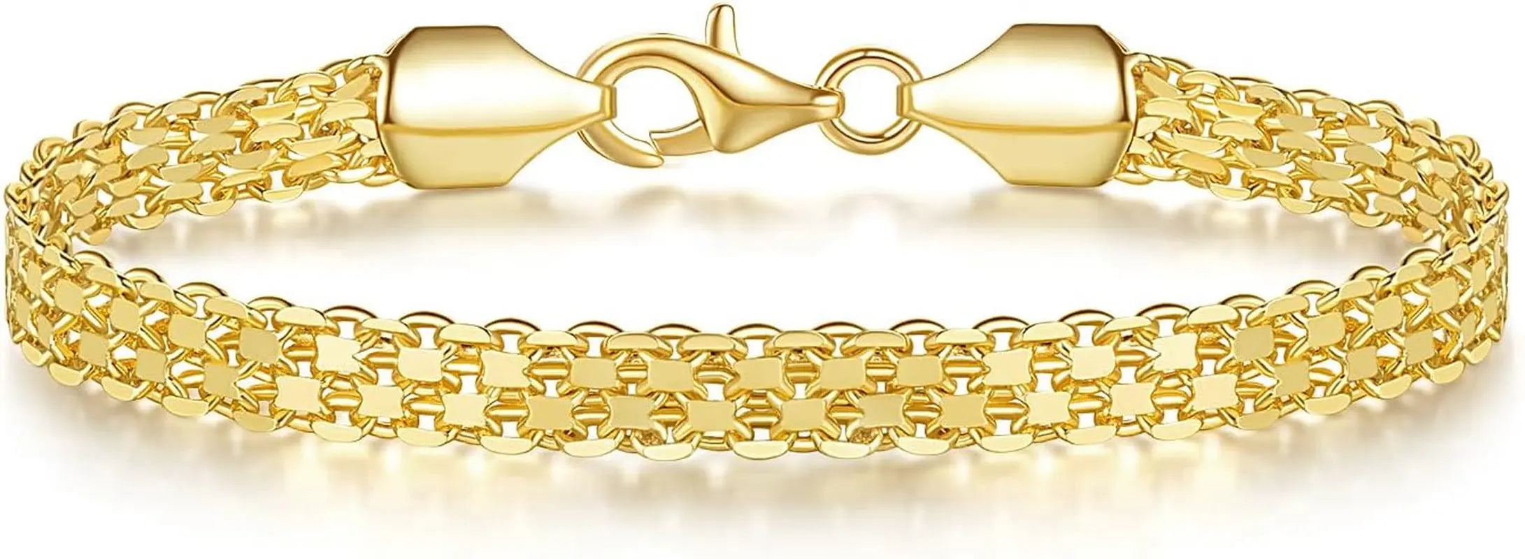 14K Gold Mesh Chain Bracelets | 5.5Mm