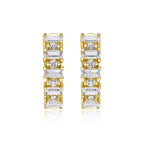 Moissanite Luxury & Fashionable Light Luxury Silver Stud Earrings – S925 Gold Electroplated - N&P Colletion