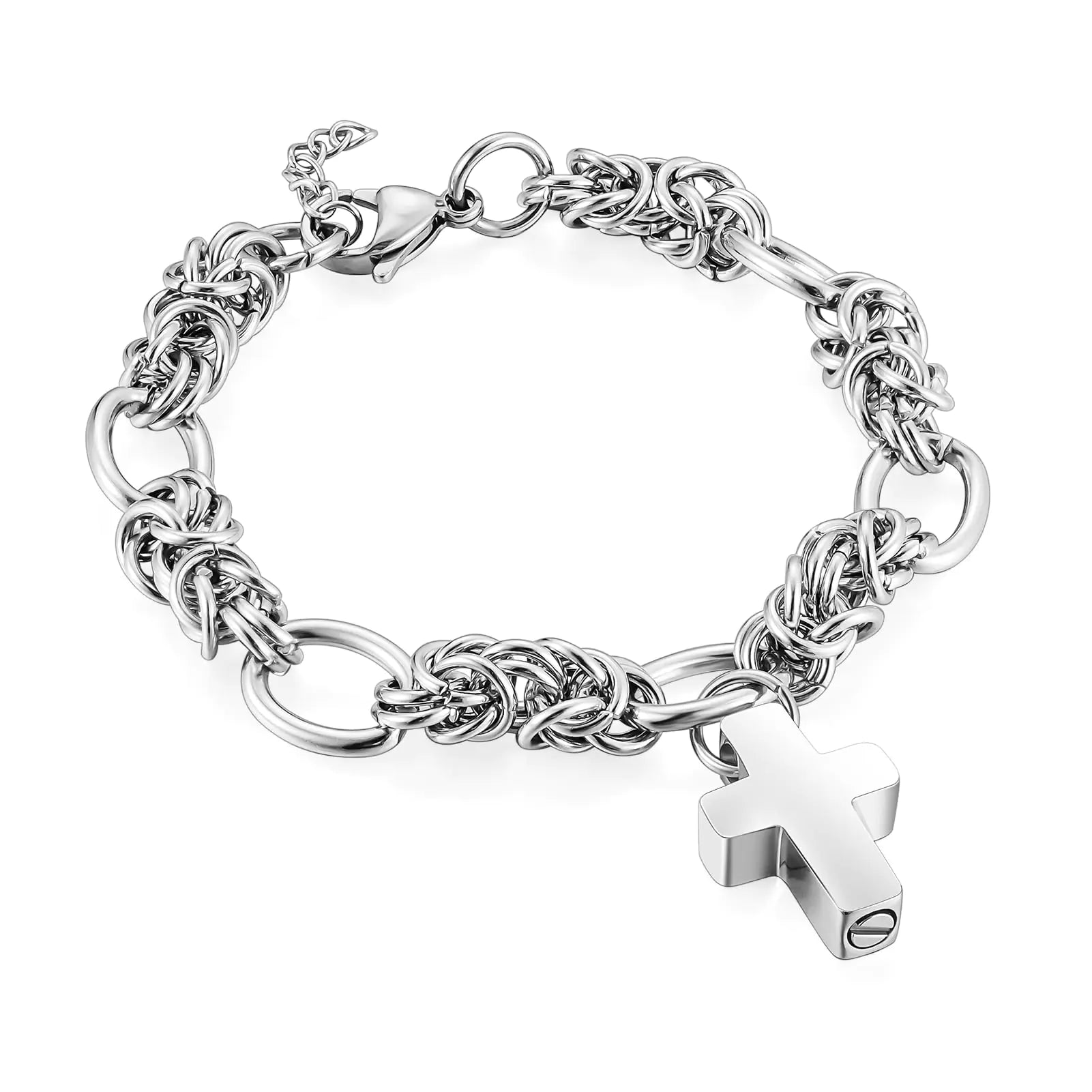 Urn Bracelet for Ashes Cremation Jewelry Cross
