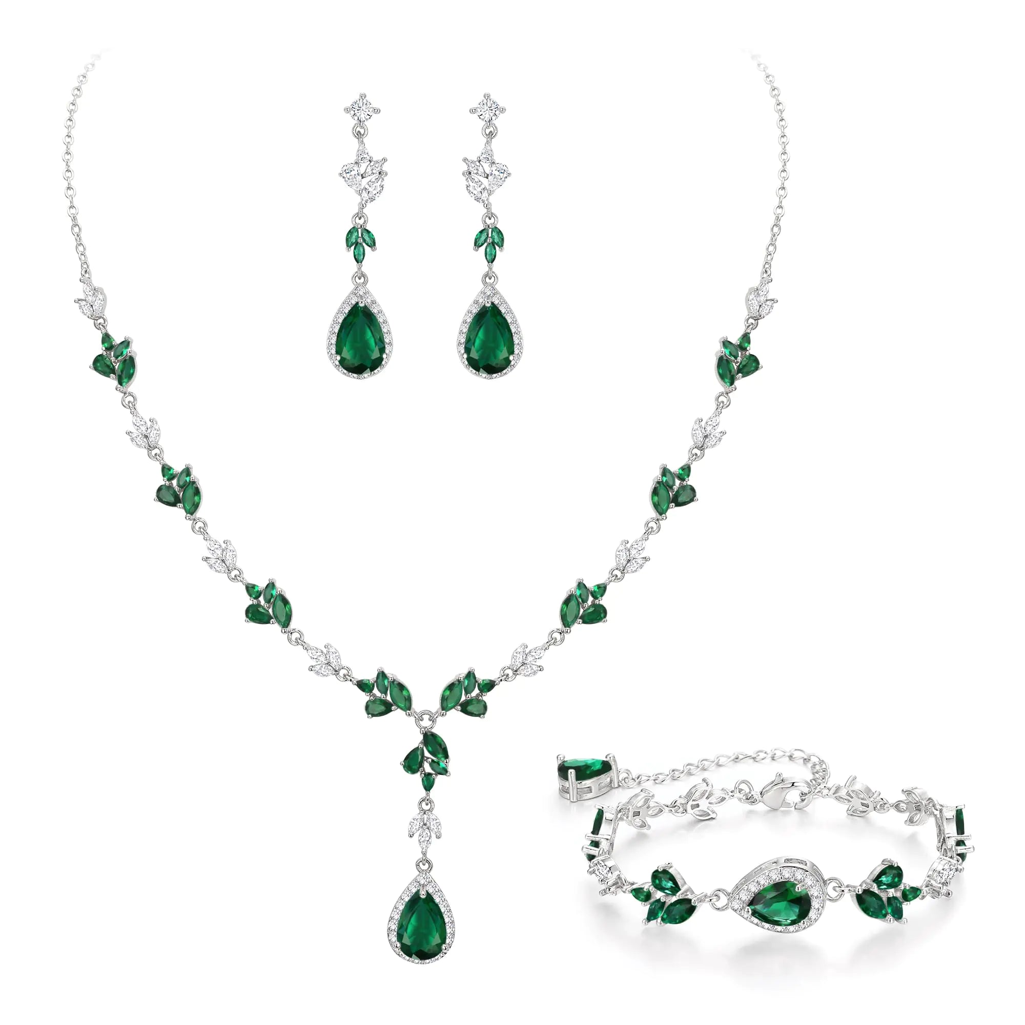 Crysdue Wedding Bridal Jewelry Set