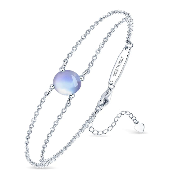 Moonstone Bracelet Sterling Silver
