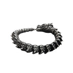 Handmade Retro Dragon Head Bracelet for Men