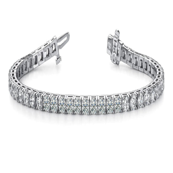 1 Carat 14K Sterling Silver Classic Stackable Diamond Tennis Bracelet